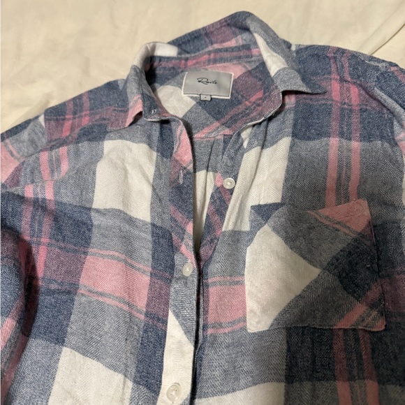 Rails Hunter Button Up in Mulberry Blue Plaid Women’s Small - Picture 3 of 6